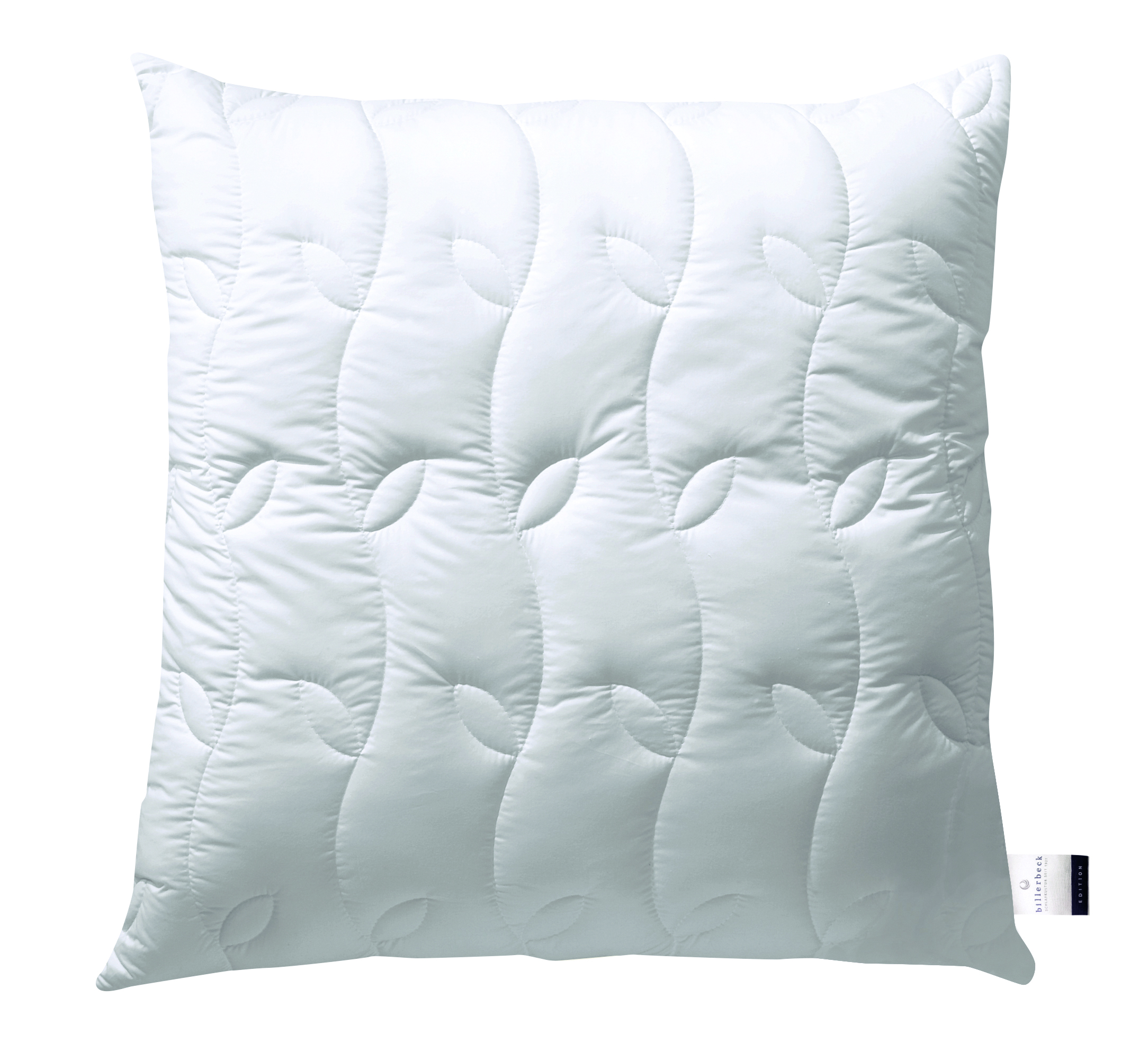 billerbeck natural pillow Madhuri with virgin sheep's wool filling in size 80x80 cm, quilted